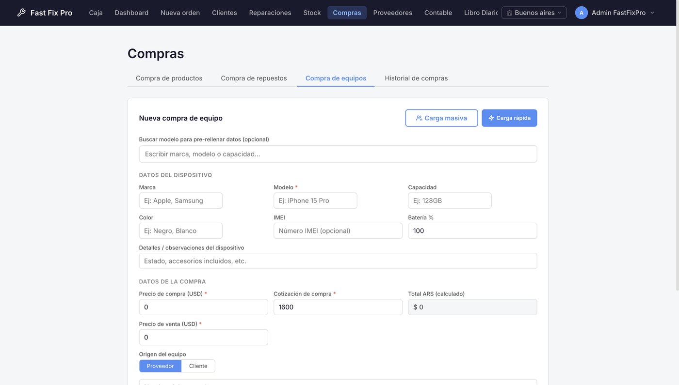 Compra de equipos